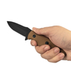Brown G10 Handle Small EDC Fixed Blade Knife