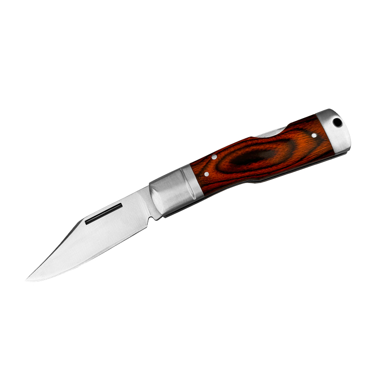 Ordinary Wooden Handle Foling Pocket Knife