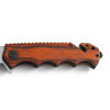 Tactical EDC Wooden Handle Pocket Knife