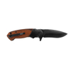 Black Coating Blade Pakka Wood Handle Foldable Knife