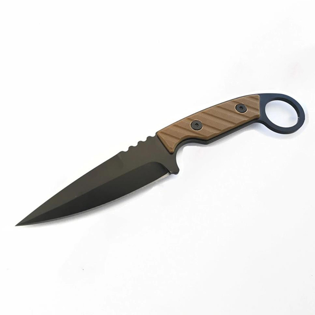 G10 Handle Black Oxidizing Fixed Blade Karambit