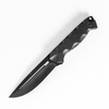 Full Black Texture Grip G10 Handle Hunting Knife
