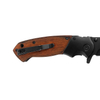 Black Coating Blade Pakka Wood Handle Foldable Knife