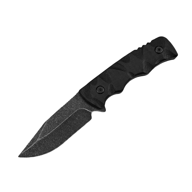 Stonewashed Fixed Blade EDC Knife