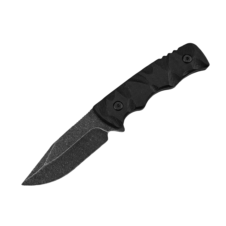 Stonewashed Fixed Blade EDC Knife