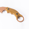 Golden Coating Blade Karambit Fixed Blade Knife