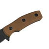 Brown G10 Handle Small EDC Fixed Blade Knife