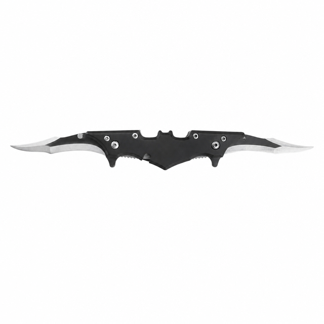Svega Bat-Style Dual-Blade Folding Knife - 420 Stainless Steel Blade, Aluminum Wing Handle, Tactical Pocket Knife for EDC & Survival