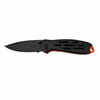 Svega Tactical Folding Knife - 3Cr13 Stainless Steel Blade, Ventilated G10 Handle with Orange Liner, EDC Pocket Knife with Nylon Sheath