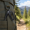 Svega GK035 Multi-functional Carabiner Knife - Lightweight Aluminum Body, Stainless Steel Folding Blade, Screw-Lock Carabiner with Bottle Opener for Hiking & EDC
