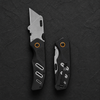 Svega 1205 Professional Folding Utility Knife - SK5 High-Carbon Steel Blade, Aluminum Handle with Pocket Clip