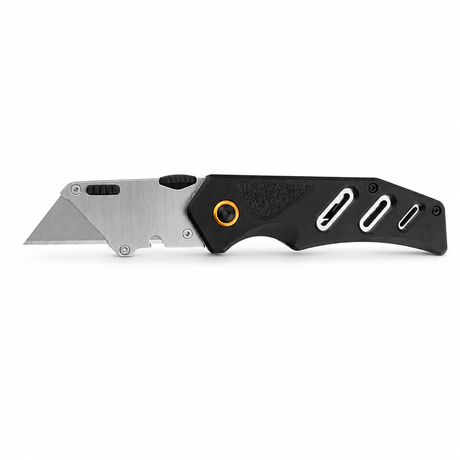 Svega 1205 Professional Folding Utility Knife - SK5 High-Carbon Steel Blade, Aluminum Handle with Pocket Clip