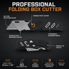 Svega 1205 Professional Folding Utility Knife - SK5 High-Carbon Steel Blade, Aluminum Handle with Pocket Clip